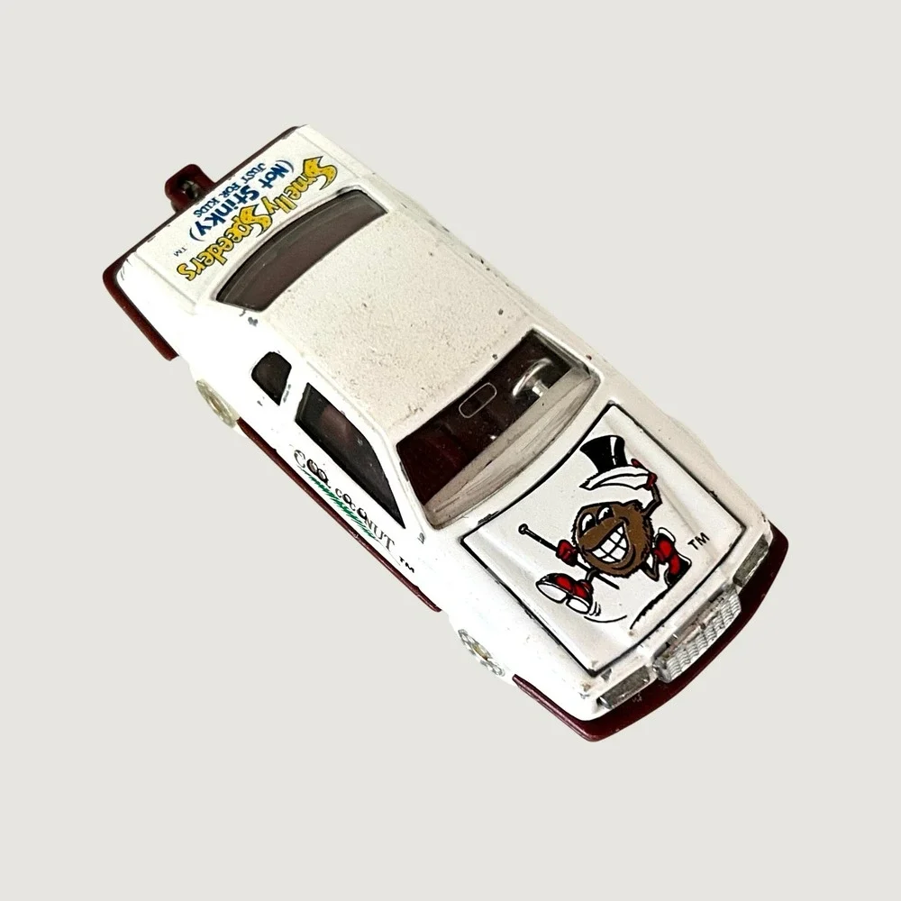 1980's Majorette Ford Thunderbird Smelly Speeders Cool Coconut White Diecast Car